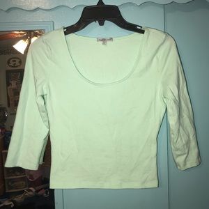 Mint Green Charolette Russe Crop Top